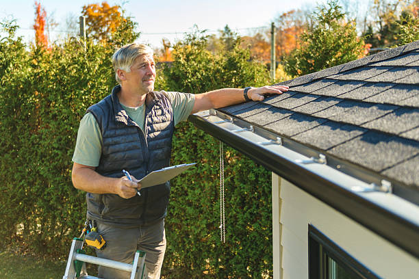 Professional Hail Damage Roof Repair technician working in Exmore, VA